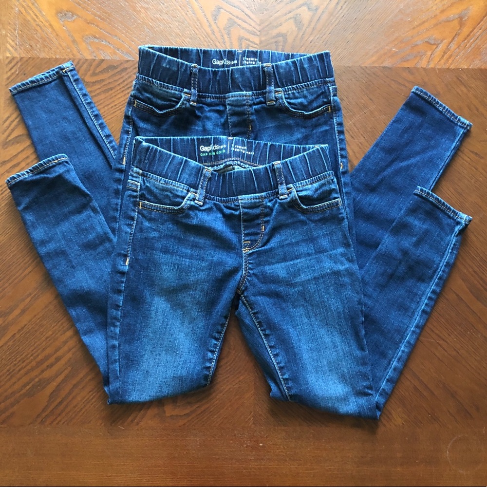 2 pairs GAP girls Kids Jeggings size 7